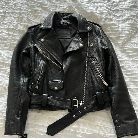 All Saints Leather Jacket - Picture 1 of 4